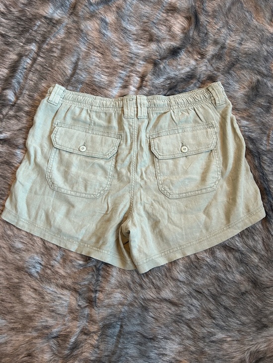 NWT American Eagle Dreamy Drape Linen-Blend Carpenter Short Size 16 High Waisted - Picture 4 of 10
